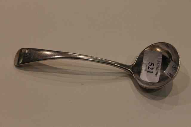 Appraisal: A GEORGIAN STYLE SILVER OLD ENGLISH PATTERN SAUCE LADLE London