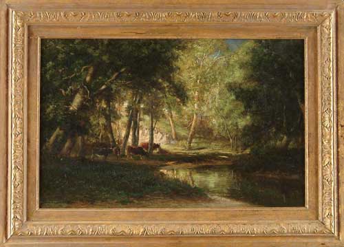 Appraisal: HENDRIK-DIRK KRUSEMAN VAN ELTON American - POOL IN THE WOODS