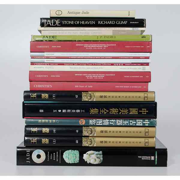 Appraisal: Chinese Books and Catalogs on Jade Chinese A nineteen-piece collection