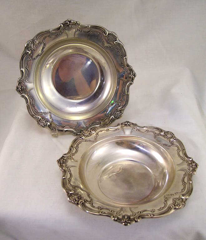 Appraisal: Pair Gorham Sterling Bowls Matching sterling bowls Marked sterling Measures