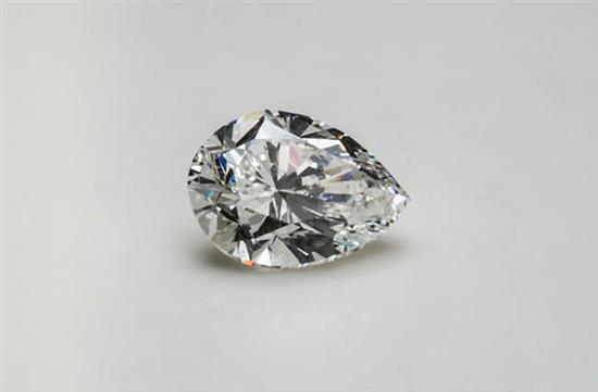 Appraisal: Unmounted Carat Pear-Shaped Diamond Approximate measurements x x mm Color