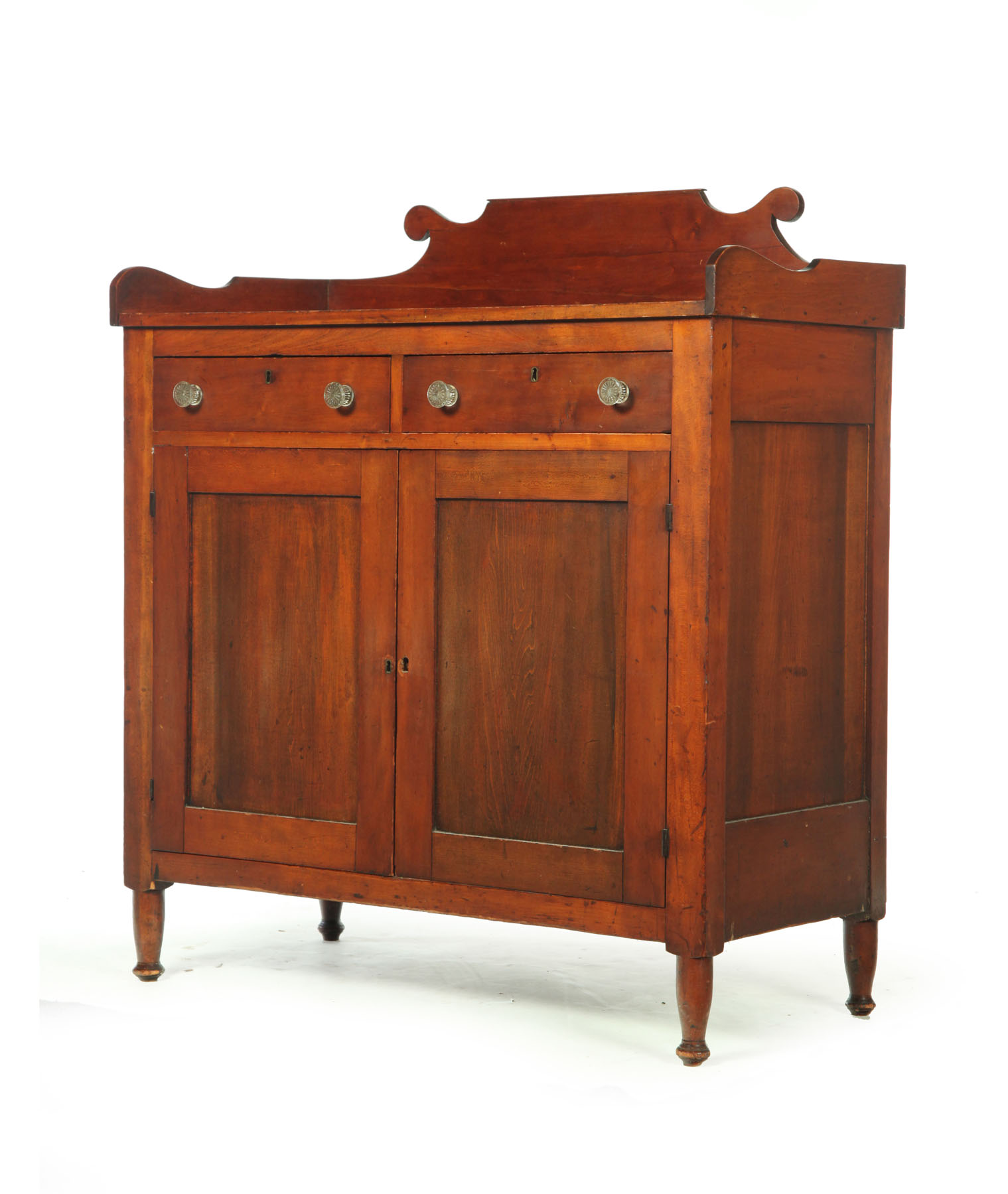 Appraisal: SHERATON SERVER American mid th century cherry and poplar Shaped