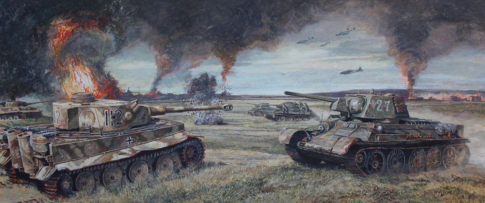 Appraisal: Brian Sanders B Battle of Kursk Brian Sanders British B