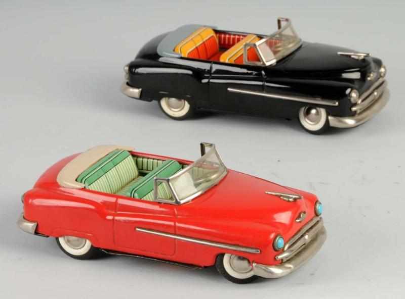 Appraisal: Lot of Tin Cadillac Convertible Friction Toys Description Japanese Working