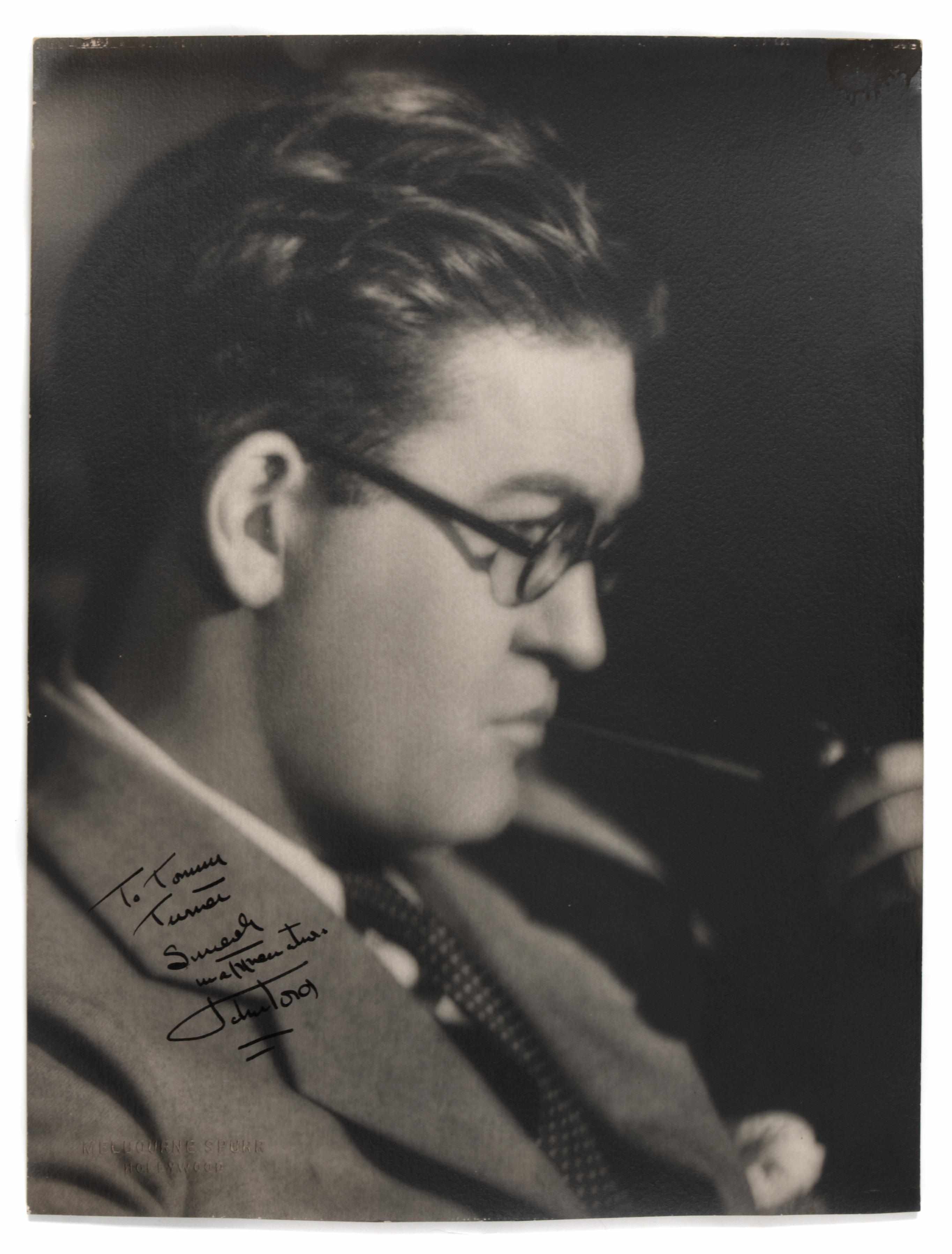 Appraisal: FORD JOHN Photograph Signed ''John Ford'' and Inscribed by inch