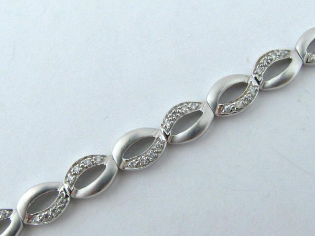 Appraisal: New k white gold diamond bracelet with ctw of diamonds