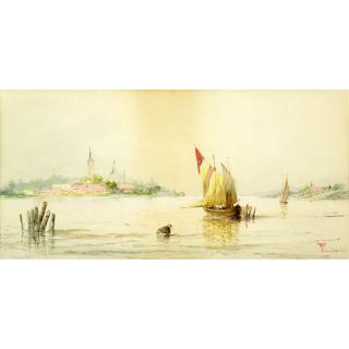 Appraisal: Attributed to Thomas Moran American - Watercolor on paper View