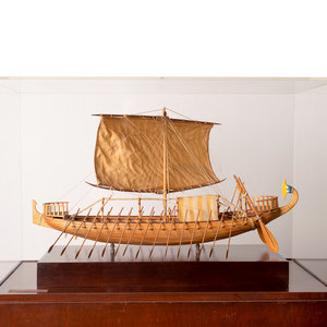 Appraisal: A Cased Model of Queen Hatshepsut Ship the case bearing