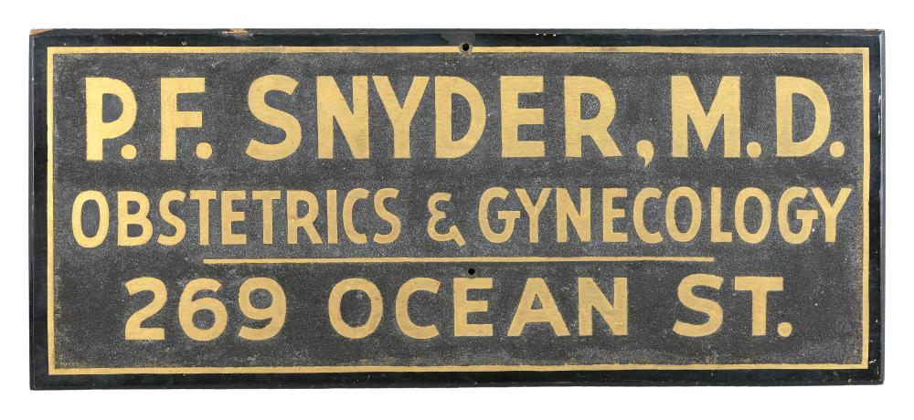 Appraisal: HYANNIS MASSACHUSETTS WOODEN TRADE SIGN TH CENTURY X HYANNIS MASSACHUSETTS