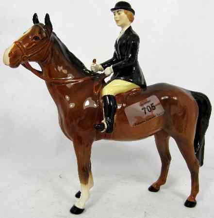 Appraisal: Beswick Model of Huntswoman on Brown Horse