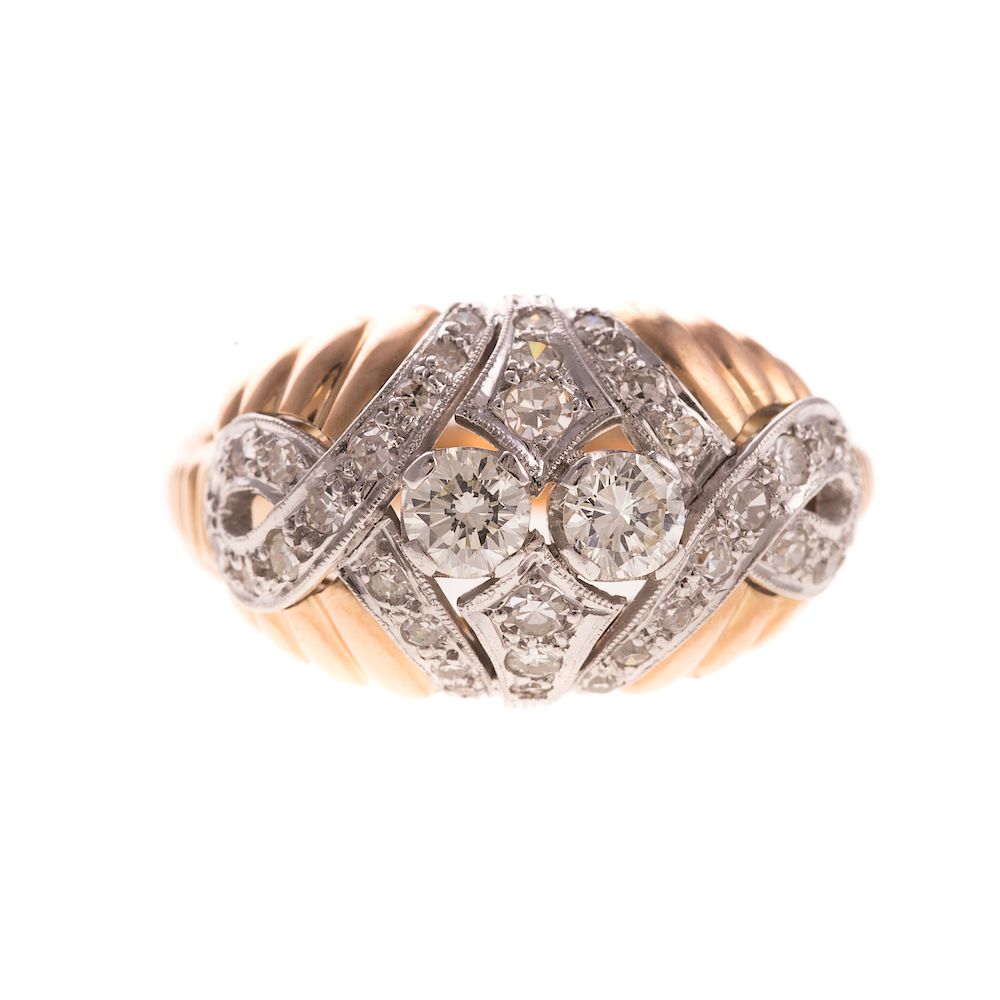 Appraisal: A Ladies Vintage Diamond Ring in K Gold K yellow