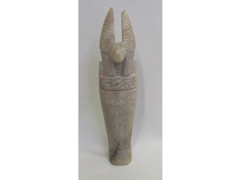 Appraisal: Egyptian marble figure of a god