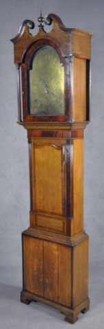 Appraisal: British Tall Case ClockBy James Peddie Sterling Having oak case