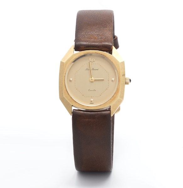 Appraisal: LUCIEN PICCARD K GOLD WRIST WATCH Case width mm k