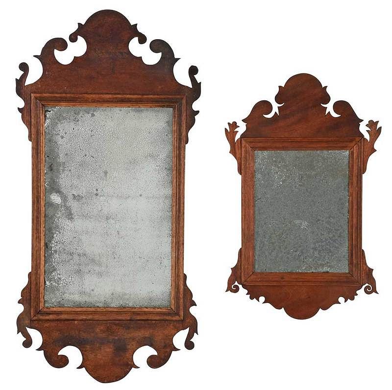 Appraisal: Two American Federal Mirrors Old Surfaces early th century both