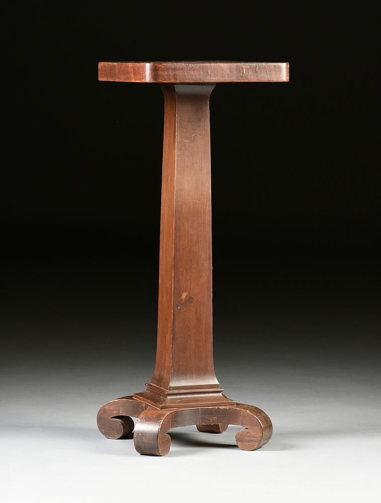 Appraisal: AN AMERICAN LATE CLASSICAL PERIOD MAHOGANY PEDESTAL STAND CIRCA AN