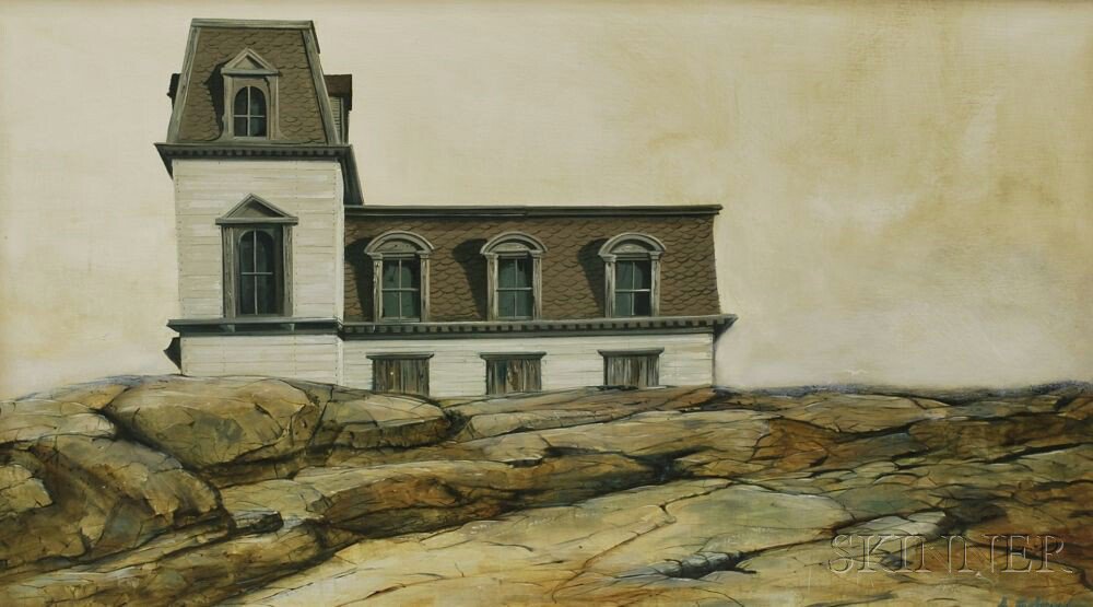 Appraisal: Albert Henry Schroder American - Mansard Roof by the Sea