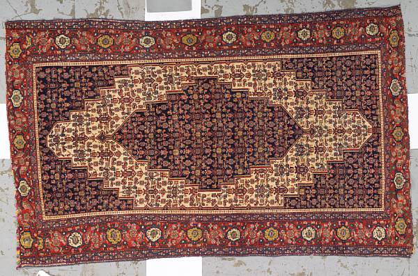 Appraisal: A Senneh rug Northwest Persia late th century size approximately