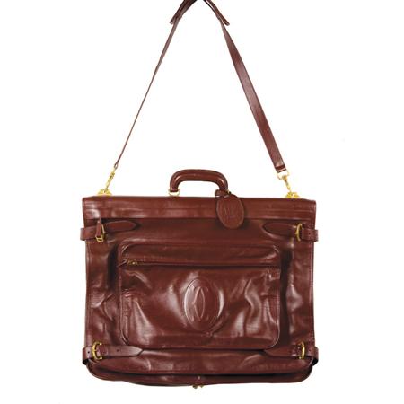 Appraisal: Cartier Leather Garment Bag Estimate -