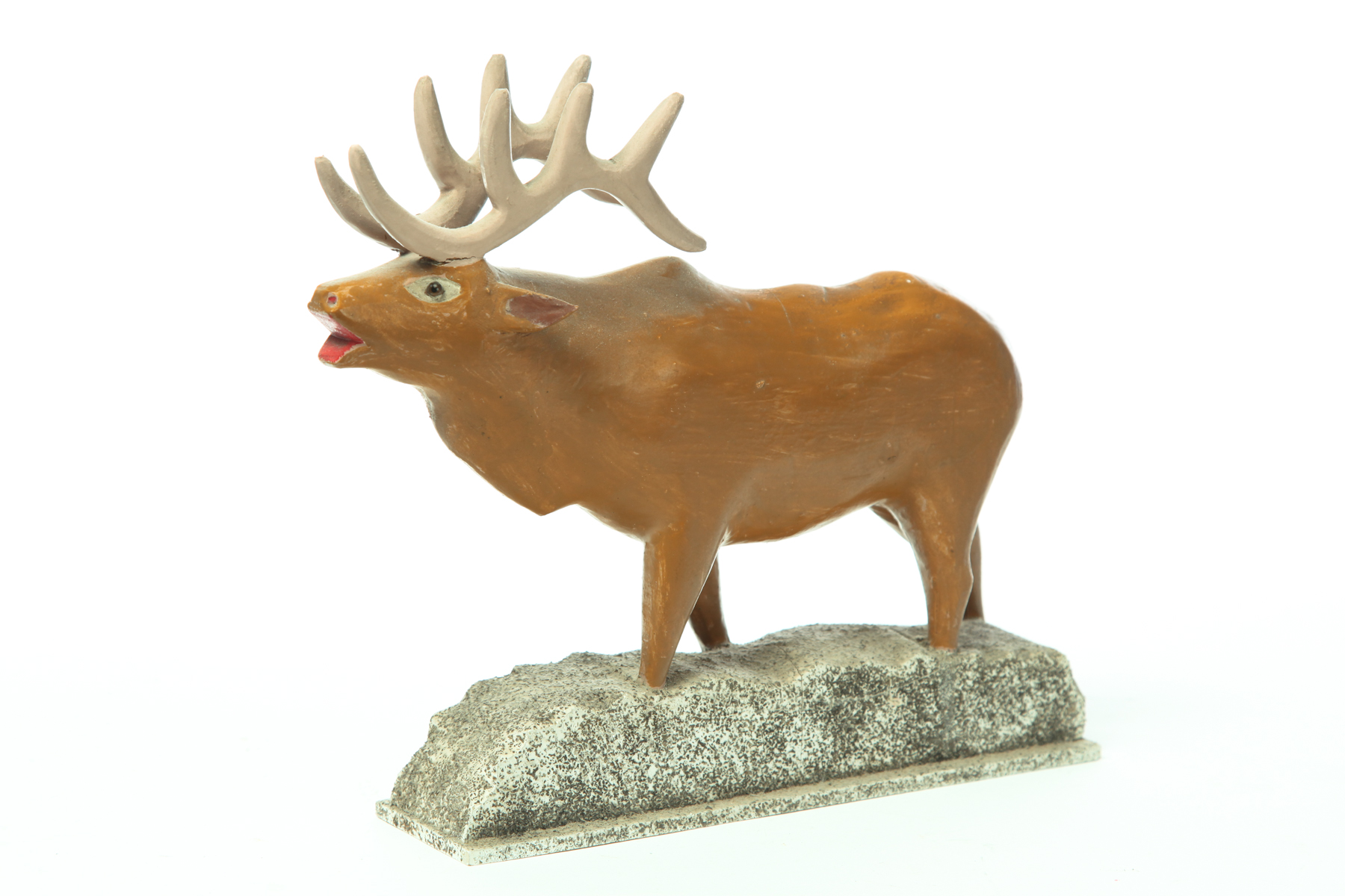 Appraisal: FOLK ART ELK BY BYRON SMITH MAHONING COUNTY OHIO -