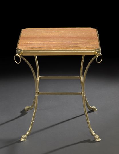 Appraisal: Continental Ormolu and Marble-Top Occasional Table early th century in