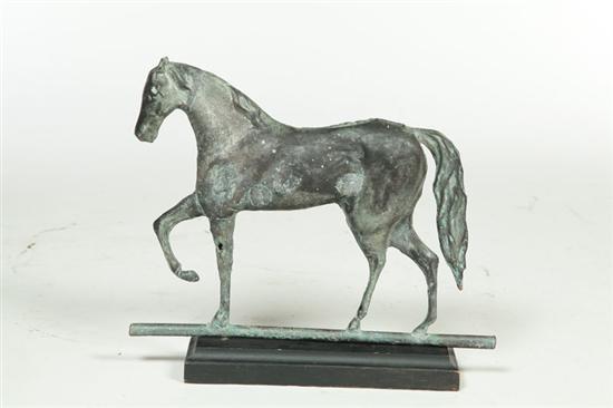 Appraisal: HORSE WEATHERVANE American late th century copper Full-body ''Arabian'' horse