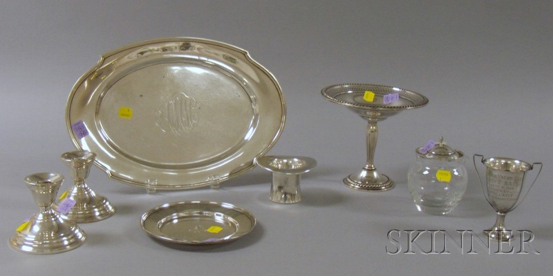 Appraisal: Eight Pieces of Assorted Sterling Silver including a International weighted