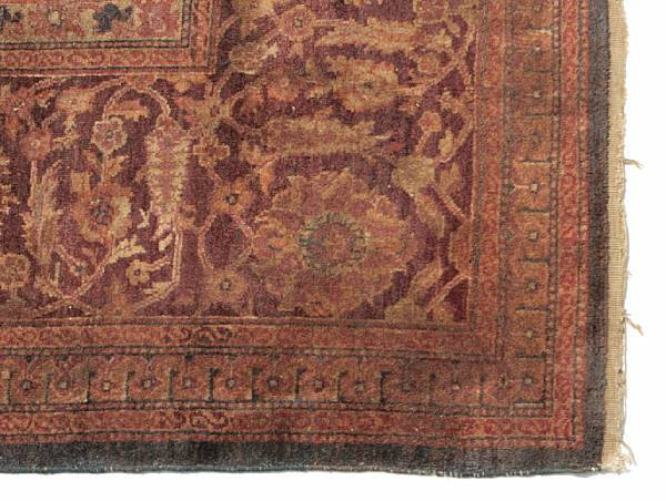 Appraisal: An Indian carpet size approximately ft x ft in