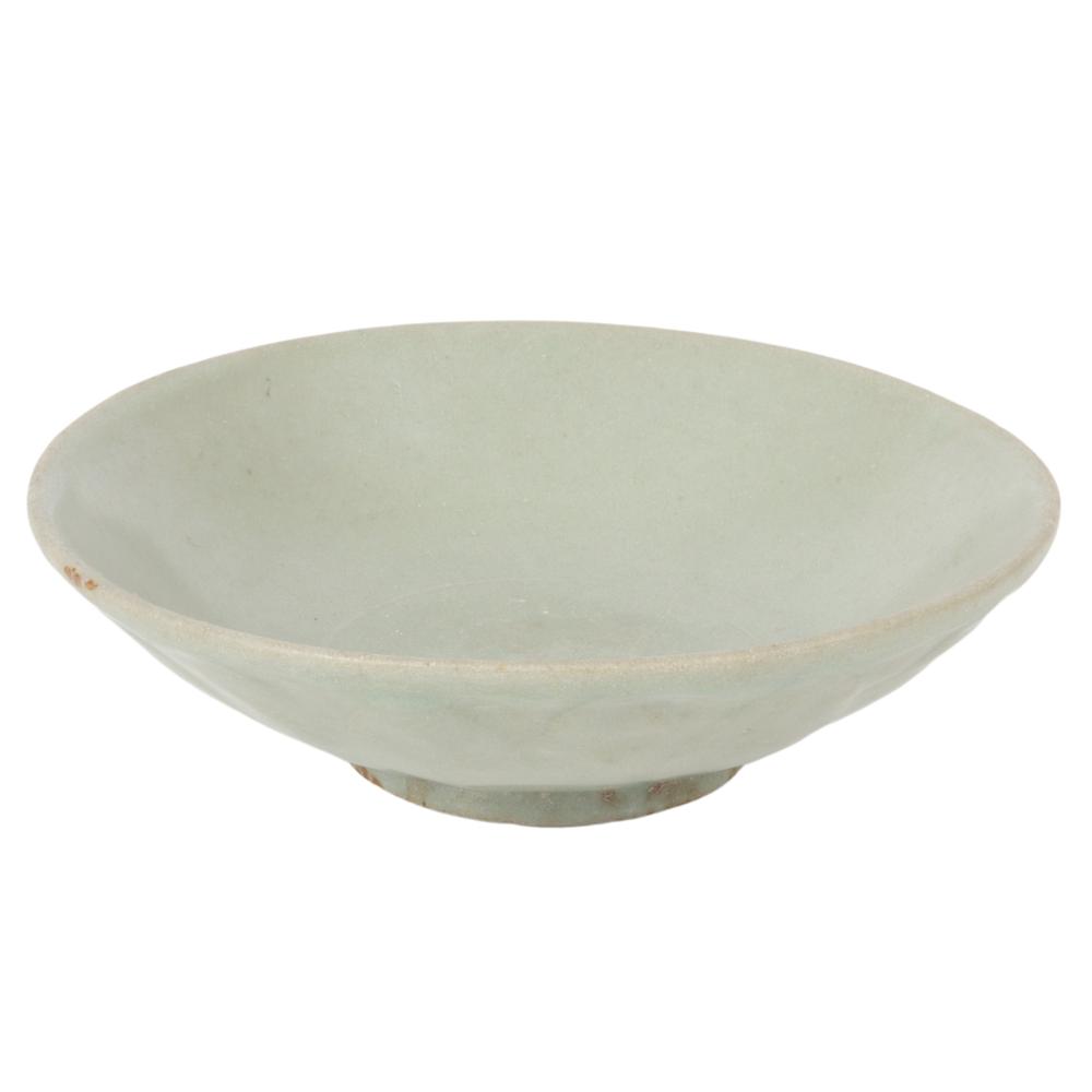 Appraisal: CHINESE LONGQUAN CELADON GLAZED LOTUS POTTERY BOWL SONG YUAN DYNASTY