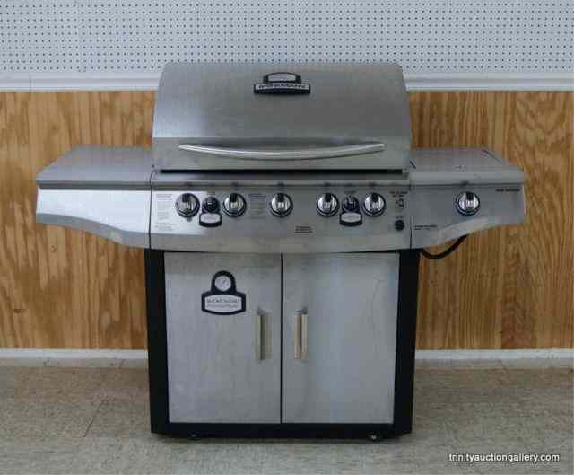 Appraisal: Brinkman Burner Gas Grill w SmokerFrom the estate is a