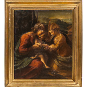 Appraisal: After Correggio th Century The Mystic Marriage of Saint Catherine