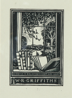 Appraisal: Adrian Feint - Bookplate - W R Griffiths wood engraving