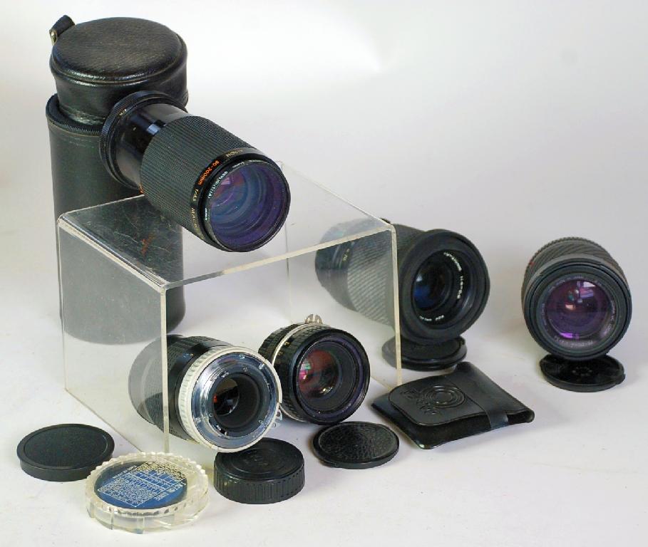 Appraisal: FIVE mm LENSES various makes