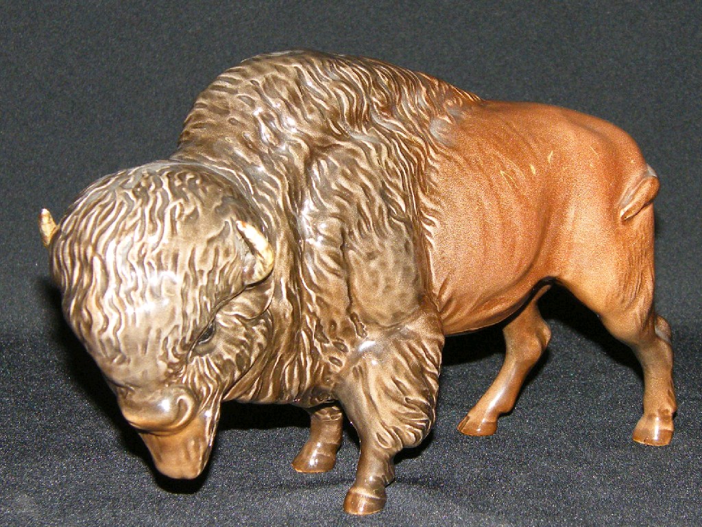 Appraisal: Beswick Bison model no high one horn re-glued