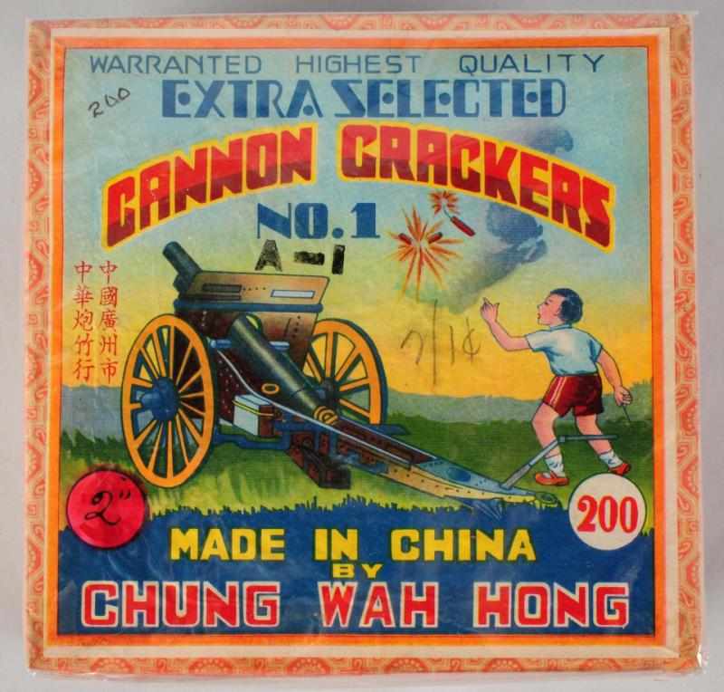 Appraisal: Cannon Crackers No -Pack Firecrackers Class Manufactured by Chung Wah