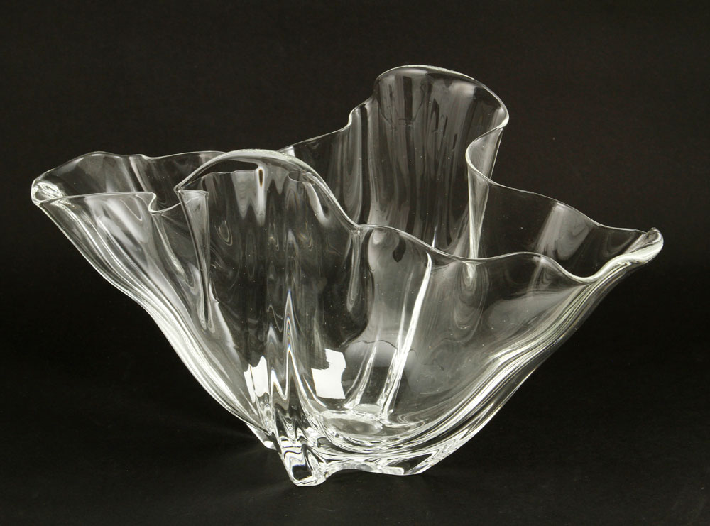 Appraisal: - Steuben Grotesque Crystal Bowl Steuben Grotesque crystal bowl signed