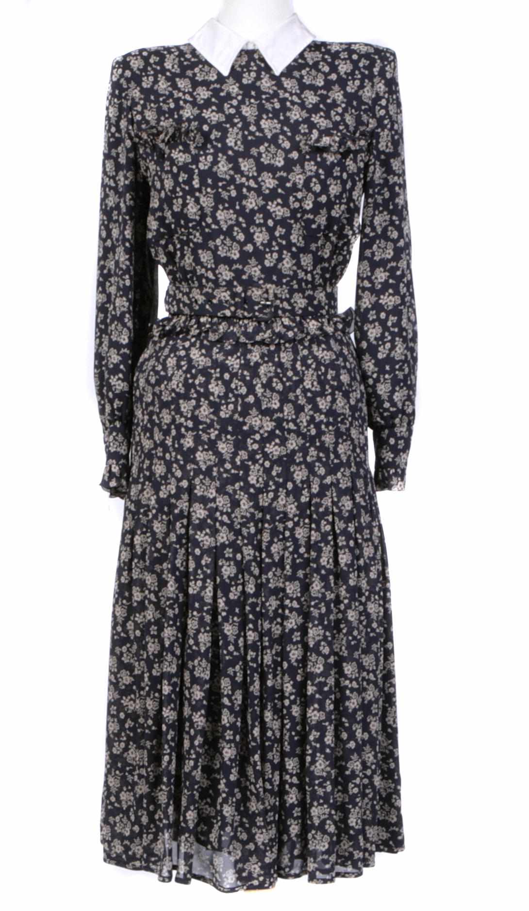 Appraisal: A Valentino floral long sleeve silk dress together with two