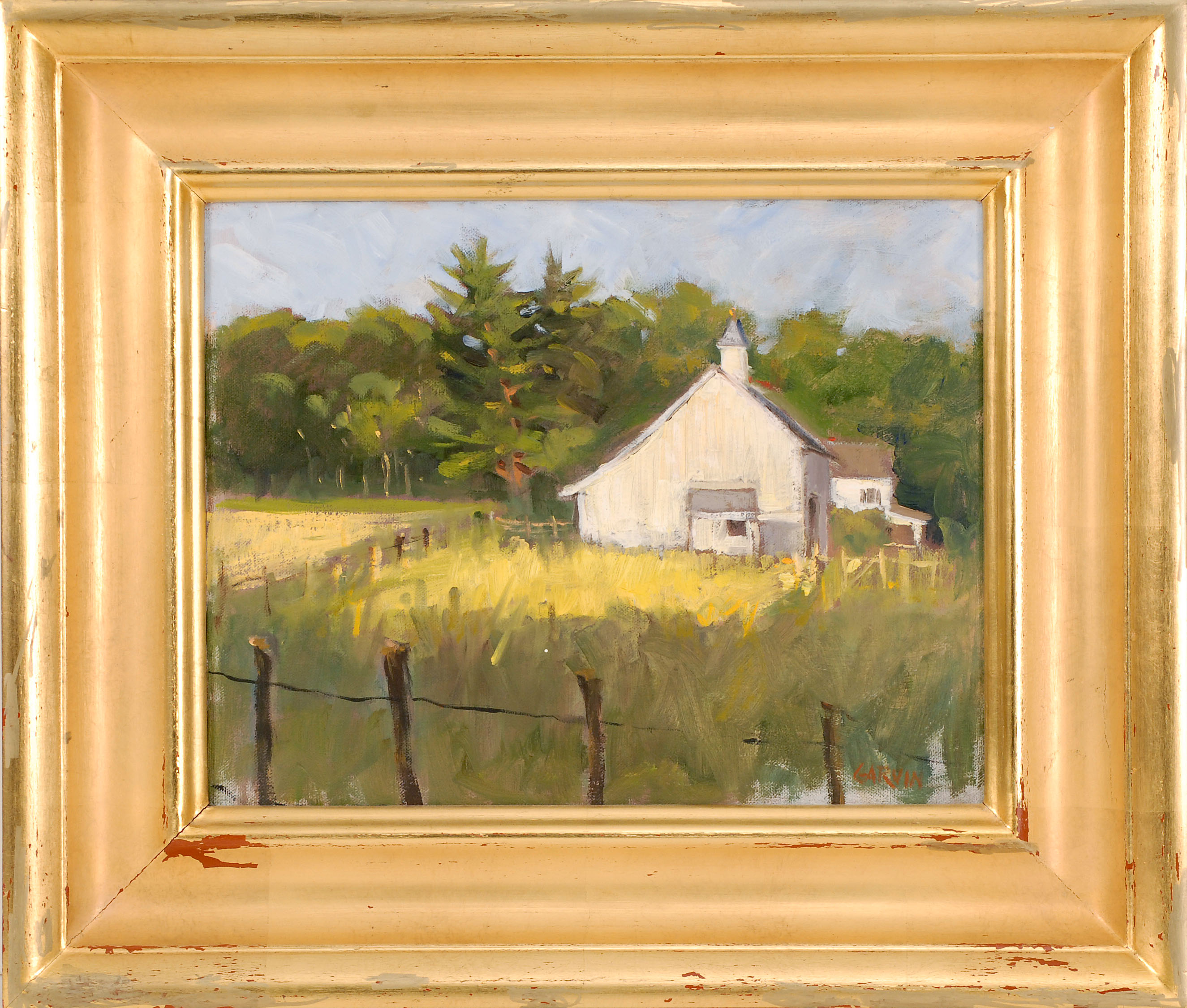 Appraisal: SANDY GARVINOld Lyme Connecticut ContemporaryStudy of Mile Creek Farm Signed