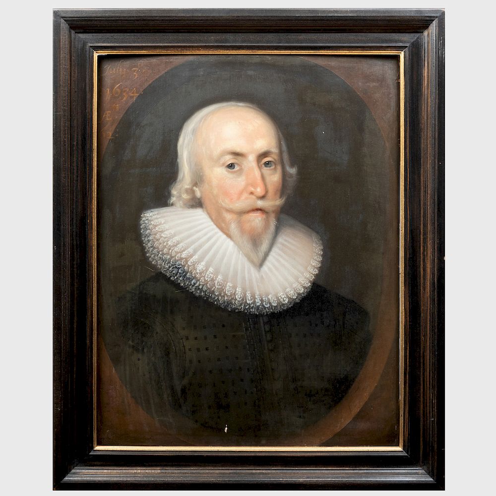 Appraisal: British School Portrait of a Gentleman British School Portrait of