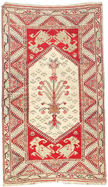 Appraisal: A Ghiordes rug West Anatolia late th century size approximately