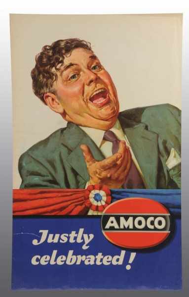 Appraisal: Amoco Politician Poster Description Circa s Features great artwork of