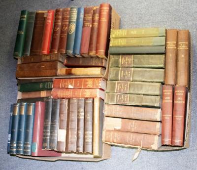 Appraisal: Sundry leather bound books boxes