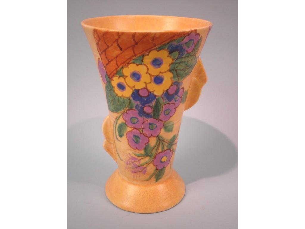 Appraisal: A Beswick Art Deco style vase painted in bright colours