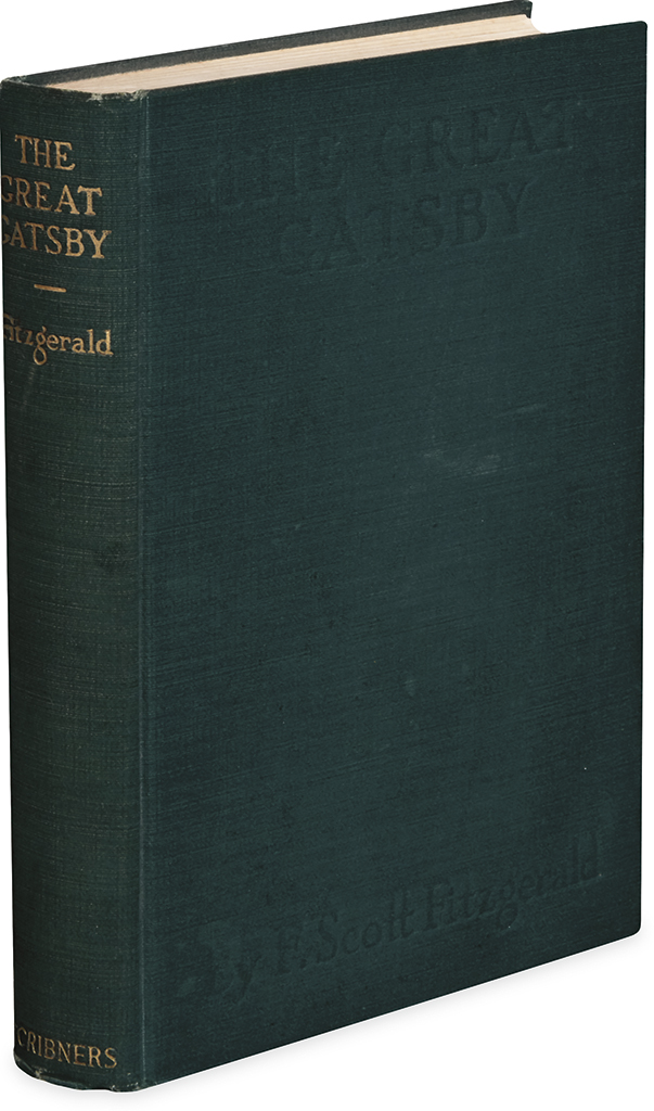 Appraisal: FITZGERALD F SCOTT The Great Gatsby vo publisher's dark green