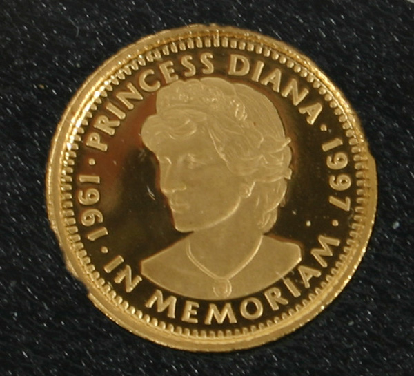 Appraisal: Princess Diana Memoriam Liberian Gold Coin