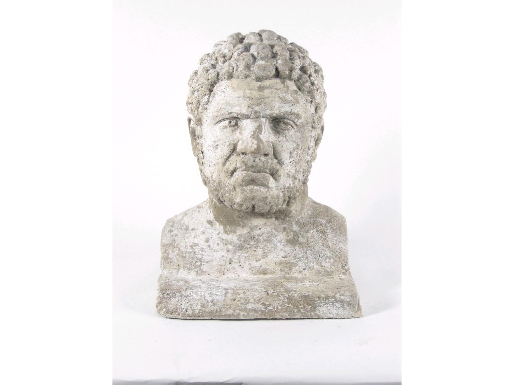 Appraisal: A Concrete Bust of Hermes in high