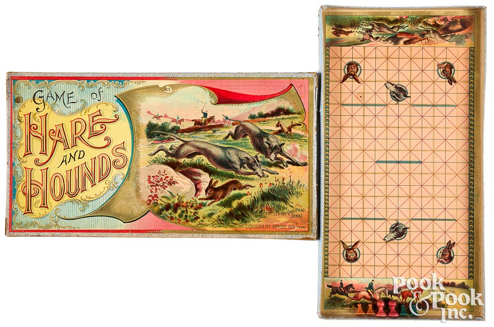 Appraisal: McLoughlin Bros Game of Hare and Hounds McLoughlin Bros Game