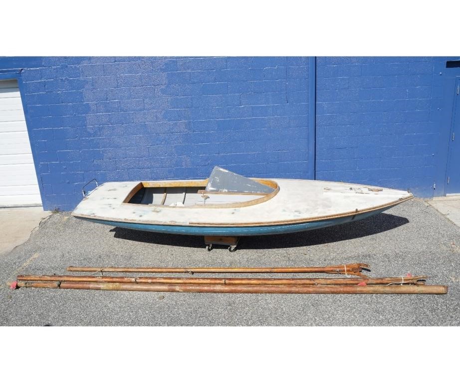 Appraisal: Sneakbox wooden sailing boat built prior to attributed to Deaton