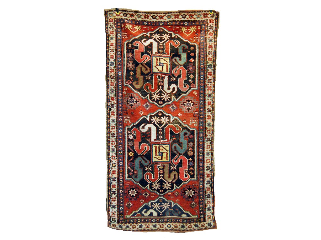 Appraisal: Caucasian Kazak rug st quarter th century