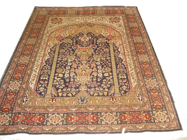 Appraisal: A Tabriz prayer rug North West Persia cm x cm